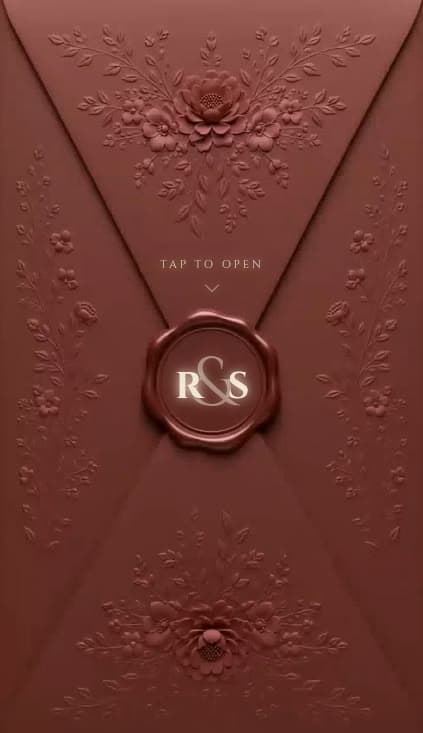 Luxury Royal Burgundy Website Invitation | Smart RSVP Dashboard
