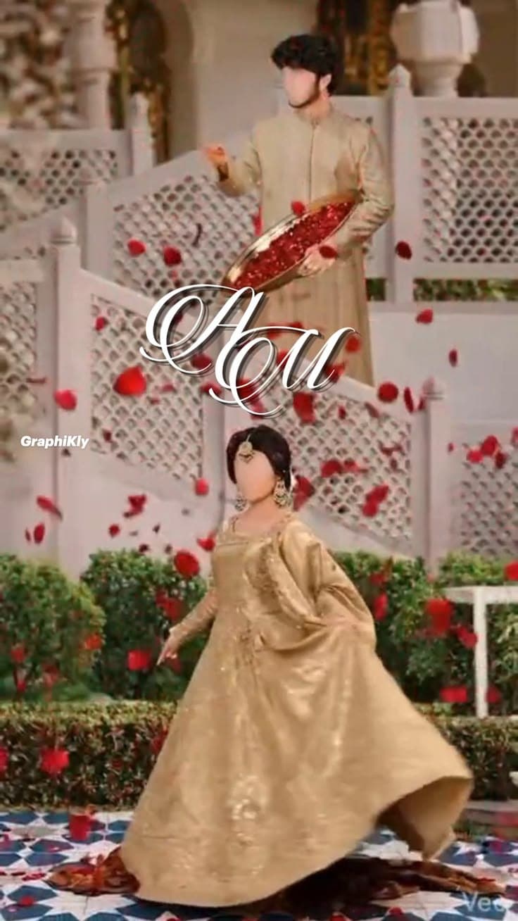 Premium Islamic 3D Animated Engagement Invite - Golden AI Caricature Luxury Theme